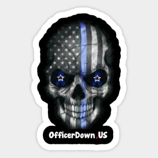 Officer Down US Sticker